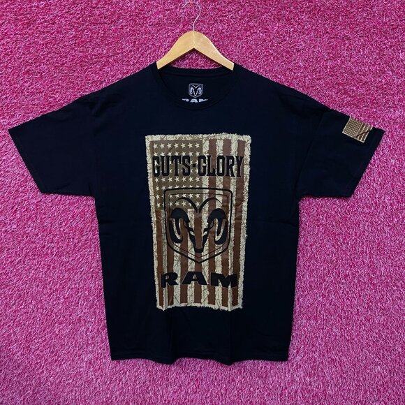 Dodge Rams Guts Glory American Pick-Up Truck Promo Tee Large - Picture 1 of 4